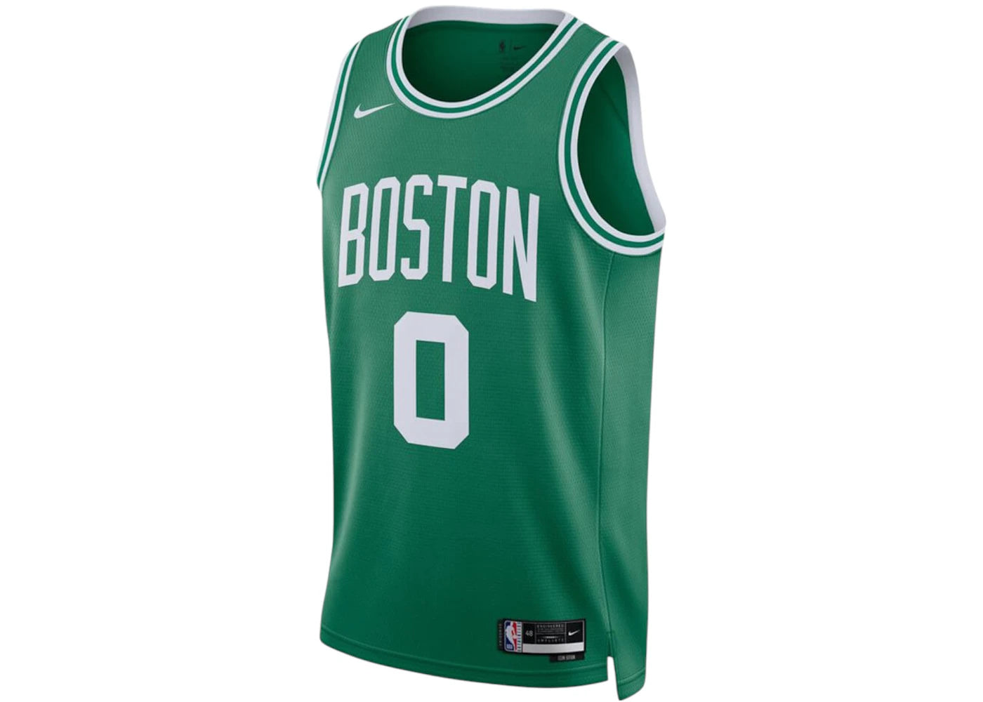Nike NBA Boston Celtics Jayson Tatum Icon Edition Jersey Green/Yellow - vue 360