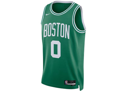 Nike NBA Boston Celtics Jayson Tatum Icon Edition Jersey Green/Yellow - authentic Nike apparel