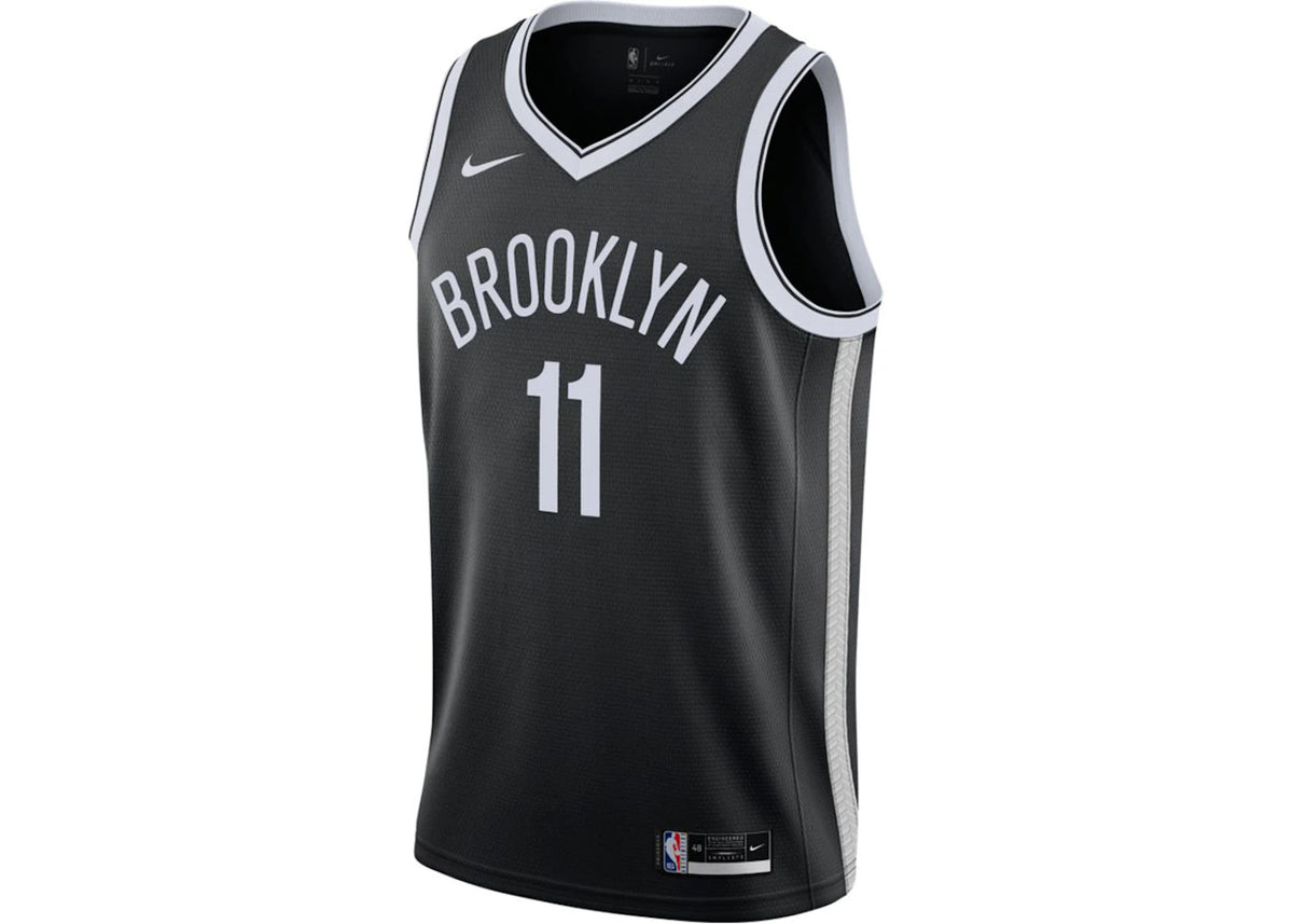 Nike NBA Brooklyn Nets 2020 Kyrie Irving Icon Edition Swingman Jersey Black - vue 360