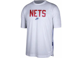 Nike NBA Brooklyn Nets Classic Edition Pregame Dri-Fit T-shirt White - vue 360