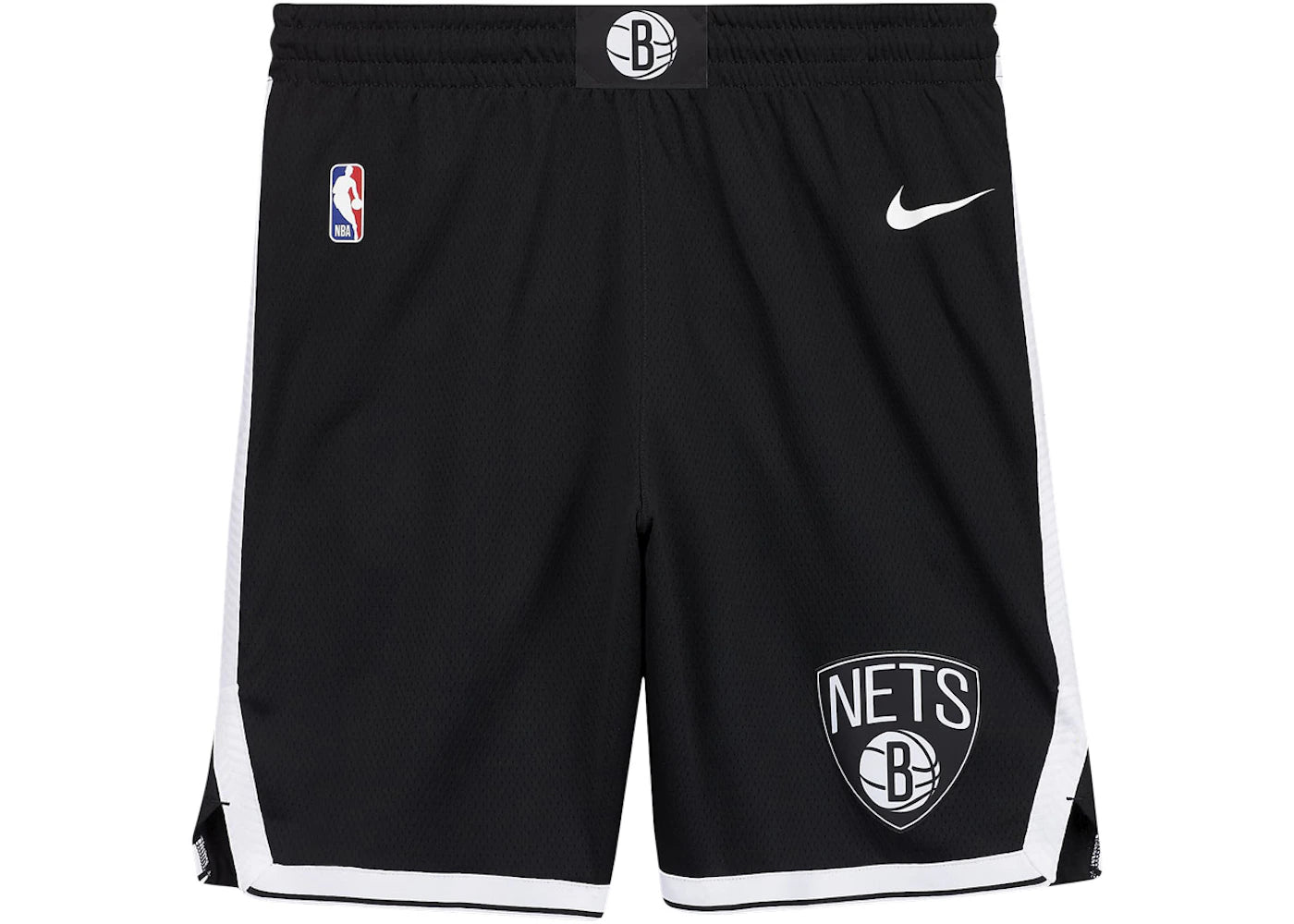 Nike NBA Brooklyn Nets Icon Edition Dri-FIT Swingman Shorts Black/White - vue secondaire A