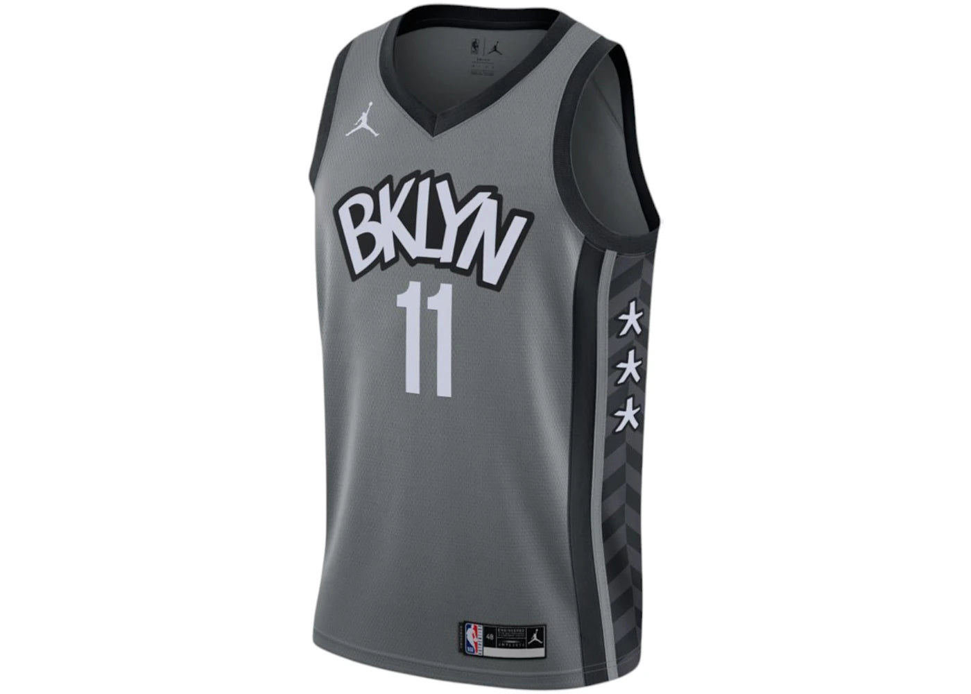 Nike NBA Brooklyn Nets Kyrie Irving Statement Edition 2020 Swingman Jersey (Asia Sizing) Grey/Black - vue secondaire A