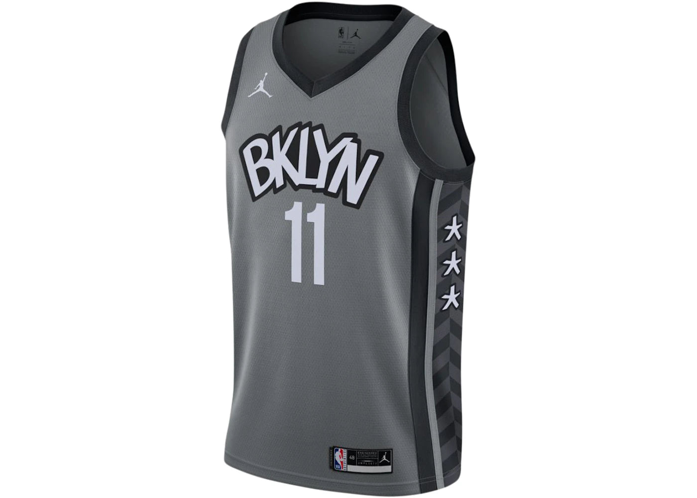 Nike NBA Brooklyn Nets Kyrie Irving Statement Edition 2020 Swingman Jersey Grey/Black - vue secondaire A