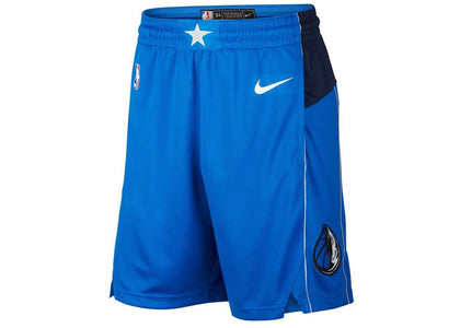 Nike NBA Dallas Mavericks Icon Edition Swingman Dri-FIT Shorts Blue/White/Dark Blue - authentic Nike apparel