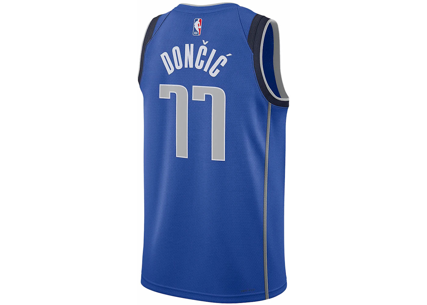 Nike NBA Dallas Mavericks Luka Doncic Icon Edition Swingman Dri-Fit Jersey Blue - vue secondaire B