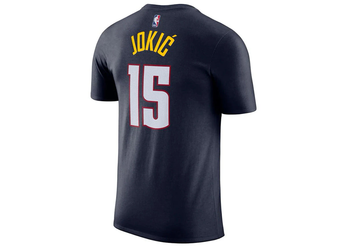 Nike NBA Denver Nuggets Nikola Jokic T-shirt Dark Blue - vue secondaire B