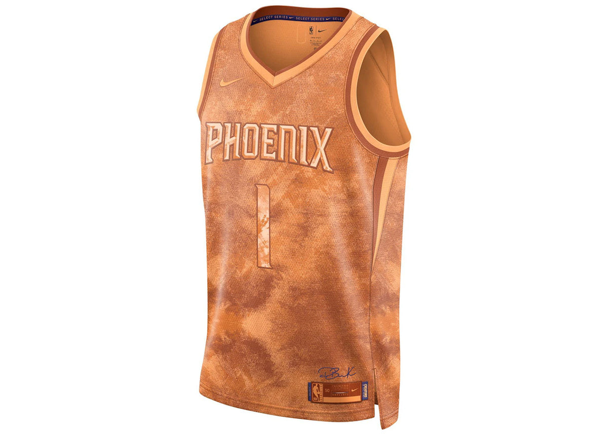 Nike NBA Devin Booker Phoenix Suns Jersey Orange - vue secondaire A