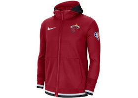 Nike NBA Full-Zip Miami Heat Nike Showtime Full-Zip Hoodie Red