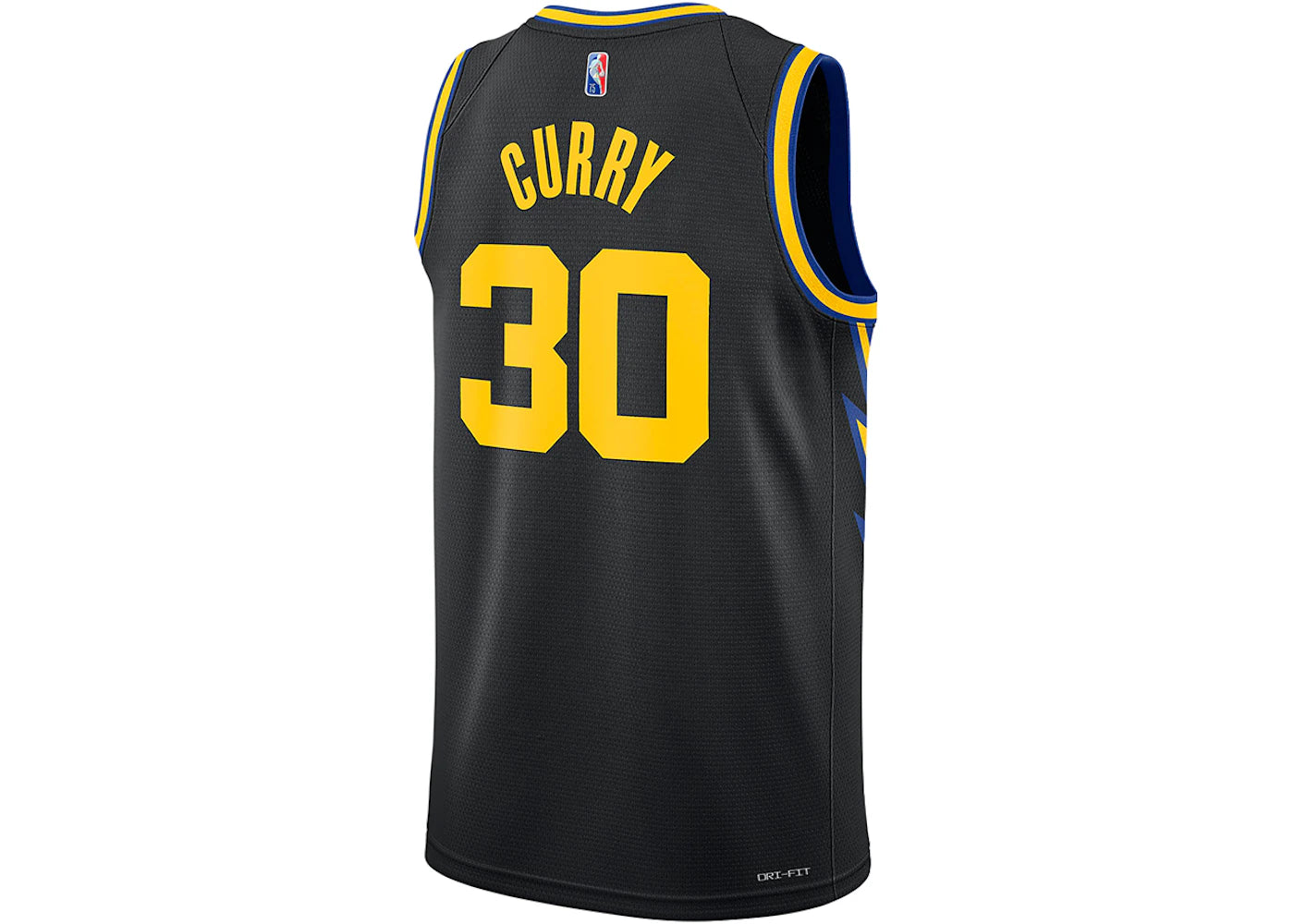 Nike NBA Golden State Warriors 2021/22 Stephen Curry City Edition Mixtape Swingman Jersey Black - vue secondaire B