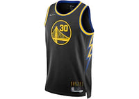 Nike NBA Golden State Warriors 2021/22 Stephen Curry City Edition Mixtape Swingman Jersey Black