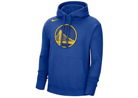 Nike NBA Golden State Warriors Fleece Pullover Hoodie Blue