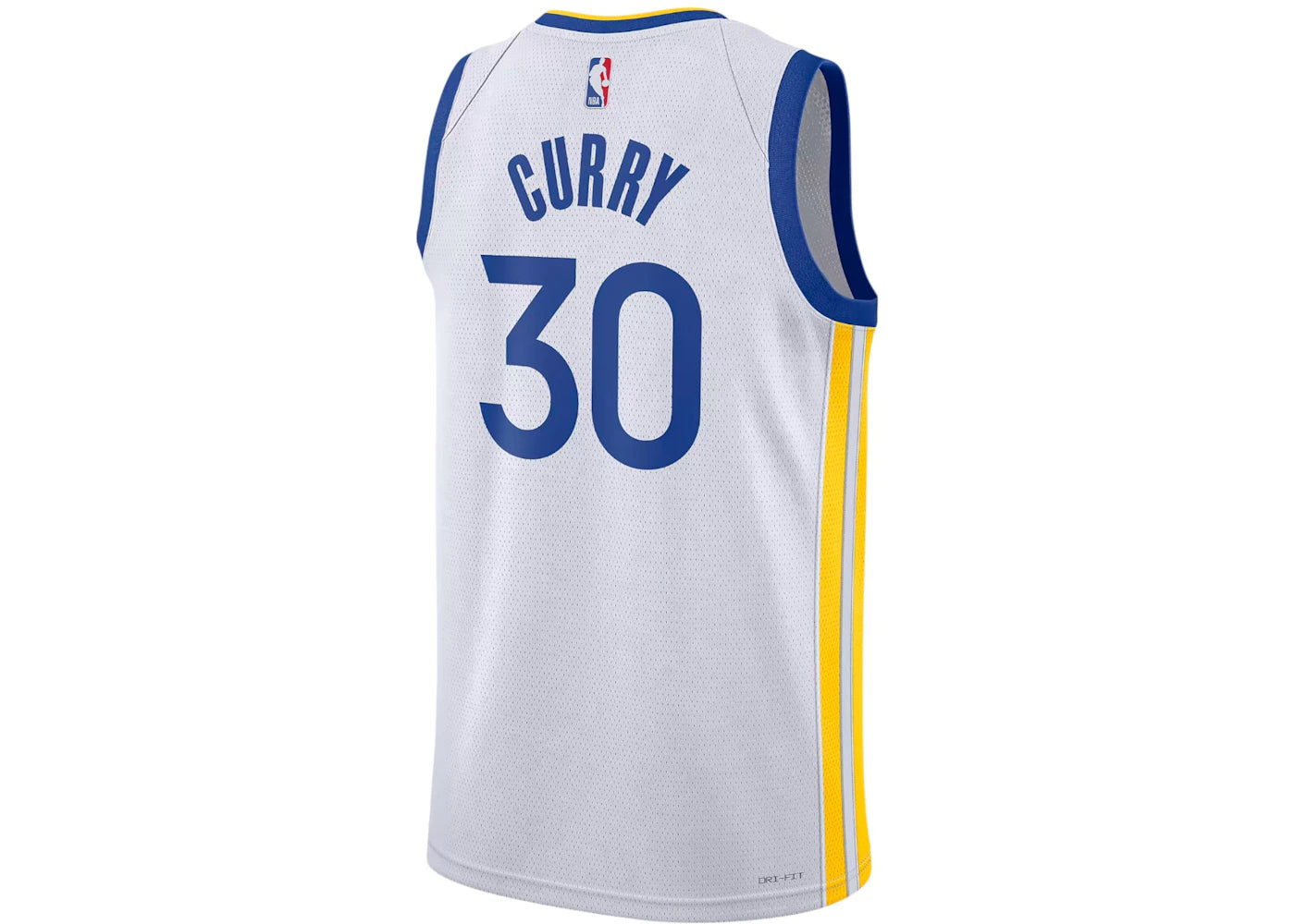 Nike NBA Golden State Warriors Stephen Curry Association Edition Swingman Dri-FIT Jersey White/Blue/Yellow - vue secondaire B