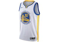 Nike NBA Golden State Warriors Stephen Curry Association Edition Swingman Dri-FIT Jersey White/Blue/Yellow