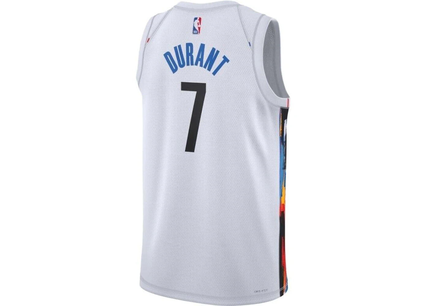 Nike NBA Kevin Durant Brooklyn Nets Dri-Fit Jersey White - vue secondaire B