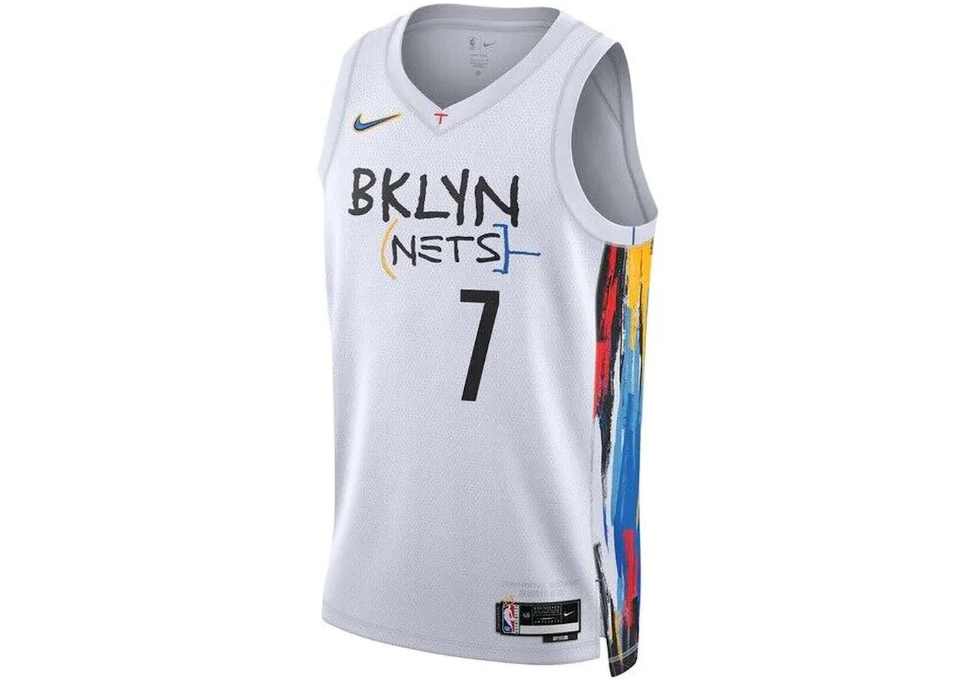 Nike NBA Kevin Durant Brooklyn Nets Dri-Fit Jersey White - vue secondaire A