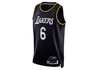 Nike NBA L.A. Lakers LeBron James Black MVP Swingman Jersey Black