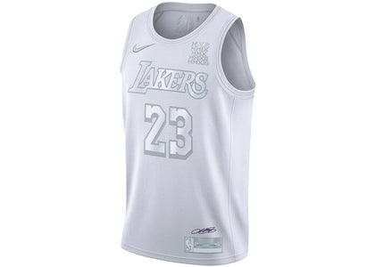 Nike NBA LA Lakers MVP Lebron James 23 Authentic Swingman Jersey White - authentic Nike apparel
