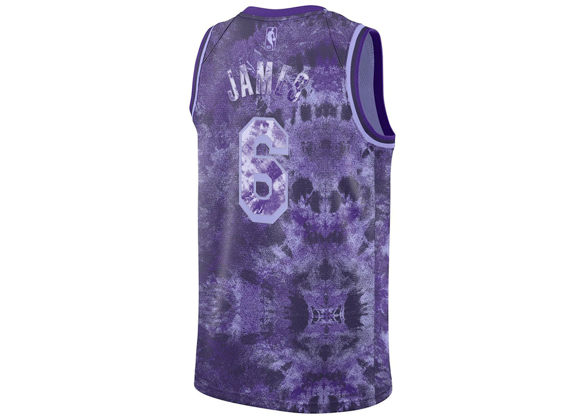 Nike NBA LeBron James Los Angeles Lakers 2022/23 Select Series Jersey Purple Pulse - vue secondaire B