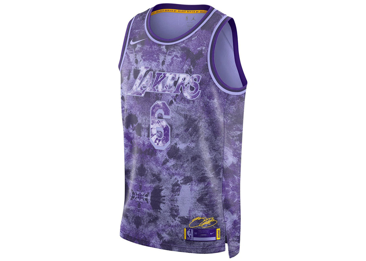 Nike NBA LeBron James Los Angeles Lakers 2022/23 Select Series Jersey Purple Pulse - vue secondaire A