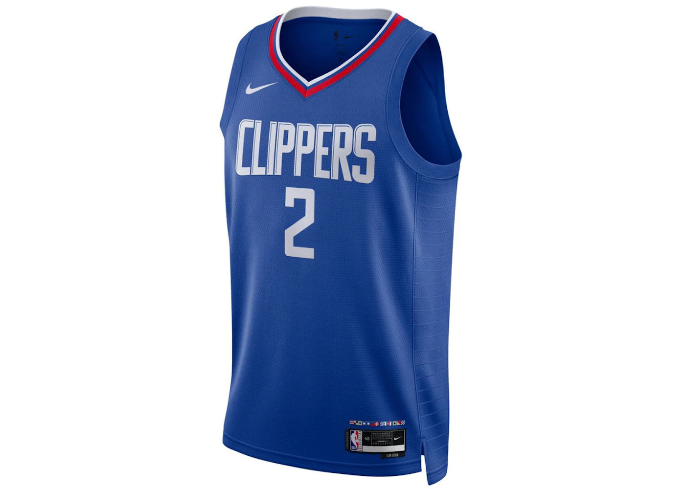 Nike NBA Los Angeles Clippers Kawki Leonard Icon Edition Jersey Blue/White - vue secondaire A