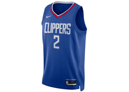 Nike NBA Los Angeles Clippers Kawki Leonard Icon Edition Jersey Blue/White - apparel view 2