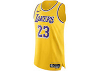 Nike NBA Los Angeles Lakers Icon Edition 2022/23 Dri-Fit ADV Authentic Jersey Amarillo Yellow