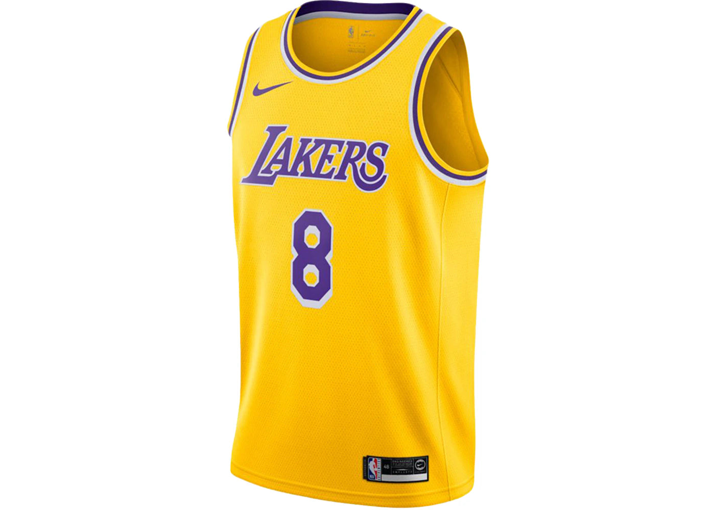 Nike NBA Los Angeles Lakers Icon Edition Kobe Bryant Swingman Jersey Amarillo/Purple/White