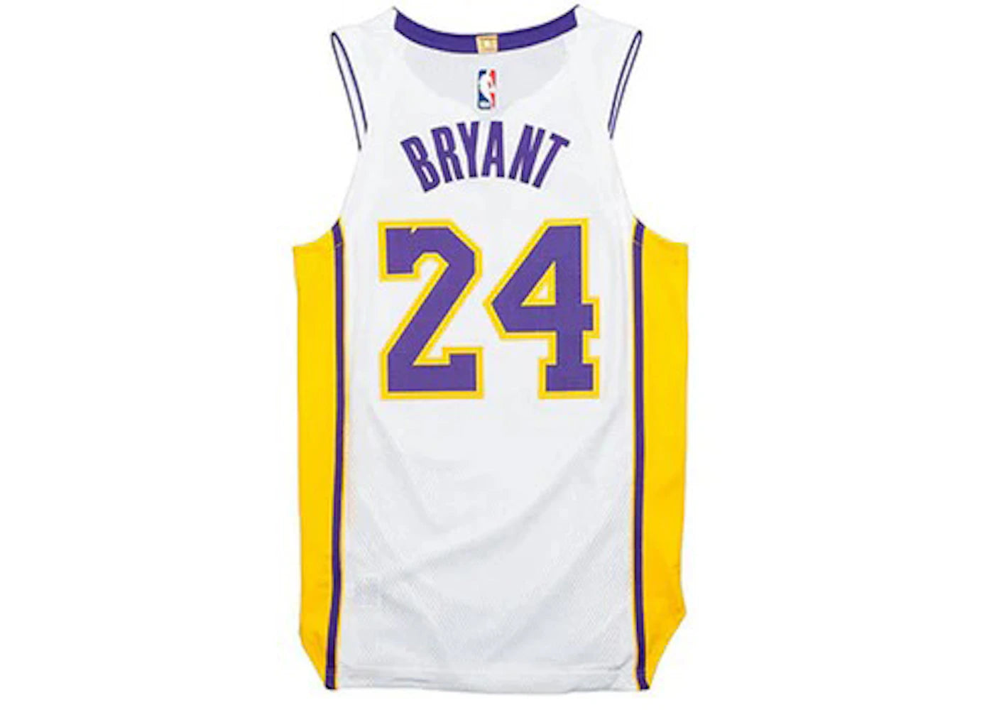 Nike NBA Los Angeles Lakers Icon Edition Kobe Bryant Authentic Jersey White/Purple/Amarillo - vue secondaire B
