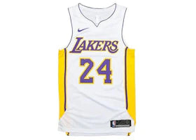Nike NBA Los Angeles Lakers Icon Edition Kobe Bryant Authentic Jersey White/Purple/Amarillo - vue 360