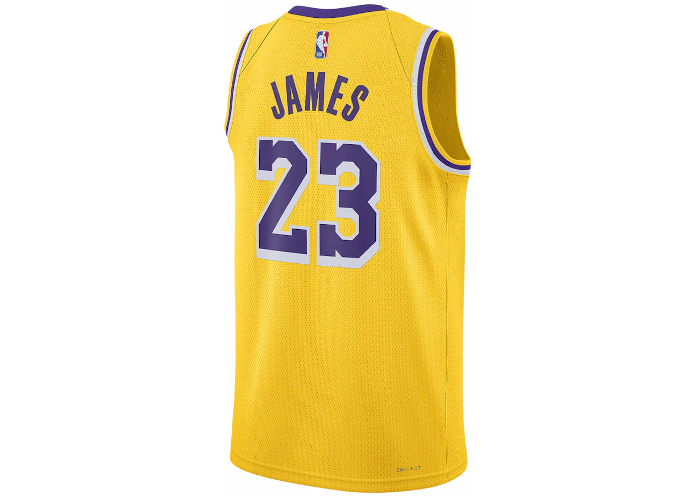 Nike NBA Los Angeles Lakers Icon Edition LeBron James 2022/23 Jersey Amarillo - vue secondaire A