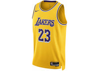 Nike NBA Los Angeles Lakers Icon Edition LeBron James 2022/23 Jersey Amarillo