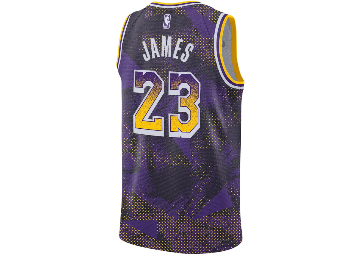 Nike NBA Los Angeles Lakers LeBron James 23 2025/26 Select Series Jersey Field Purple/White - vue secondaire B