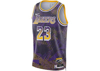 Nike NBA Los Angeles Lakers LeBron James 23 2025/26 Select Series Jersey Field Purple/White