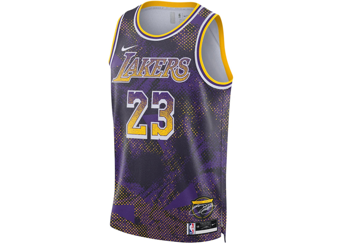 Nike NBA Los Angeles Lakers LeBron James 23 2025/26 Select Series Jersey Field Purple/White - vue secondaire A