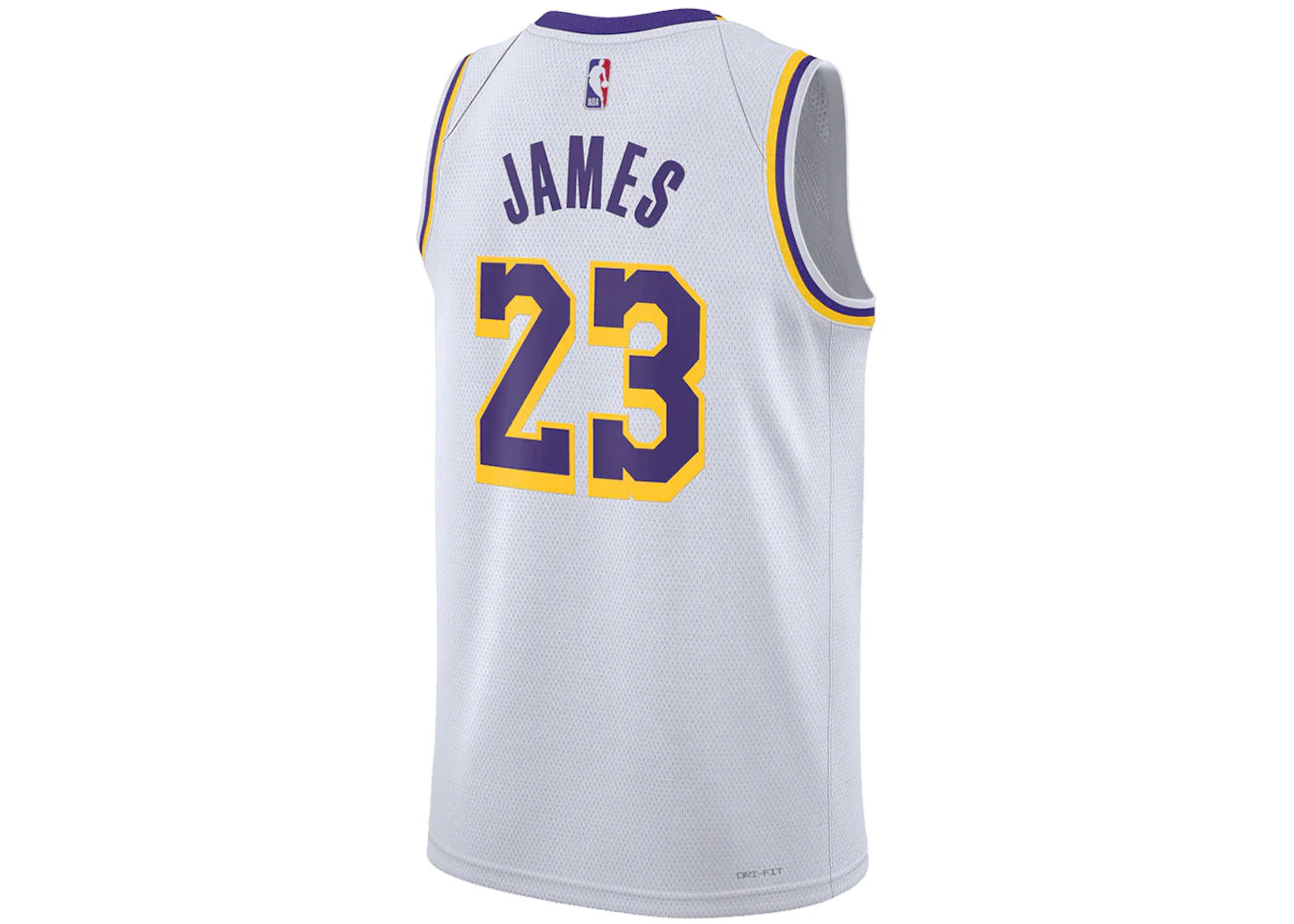 Nike NBA Los Angeles Lakers LeBron James Association Edition Swingman Dri-FIT Jersey White - vue secondaire B