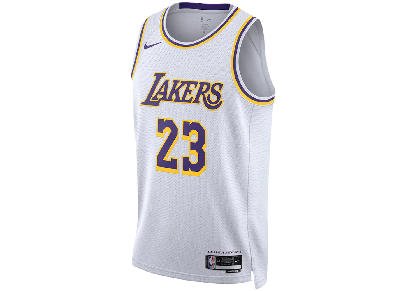 Nike NBA Los Angeles Lakers LeBron James Association Edition Swingman Dri-FIT Jersey White - vue secondaire A