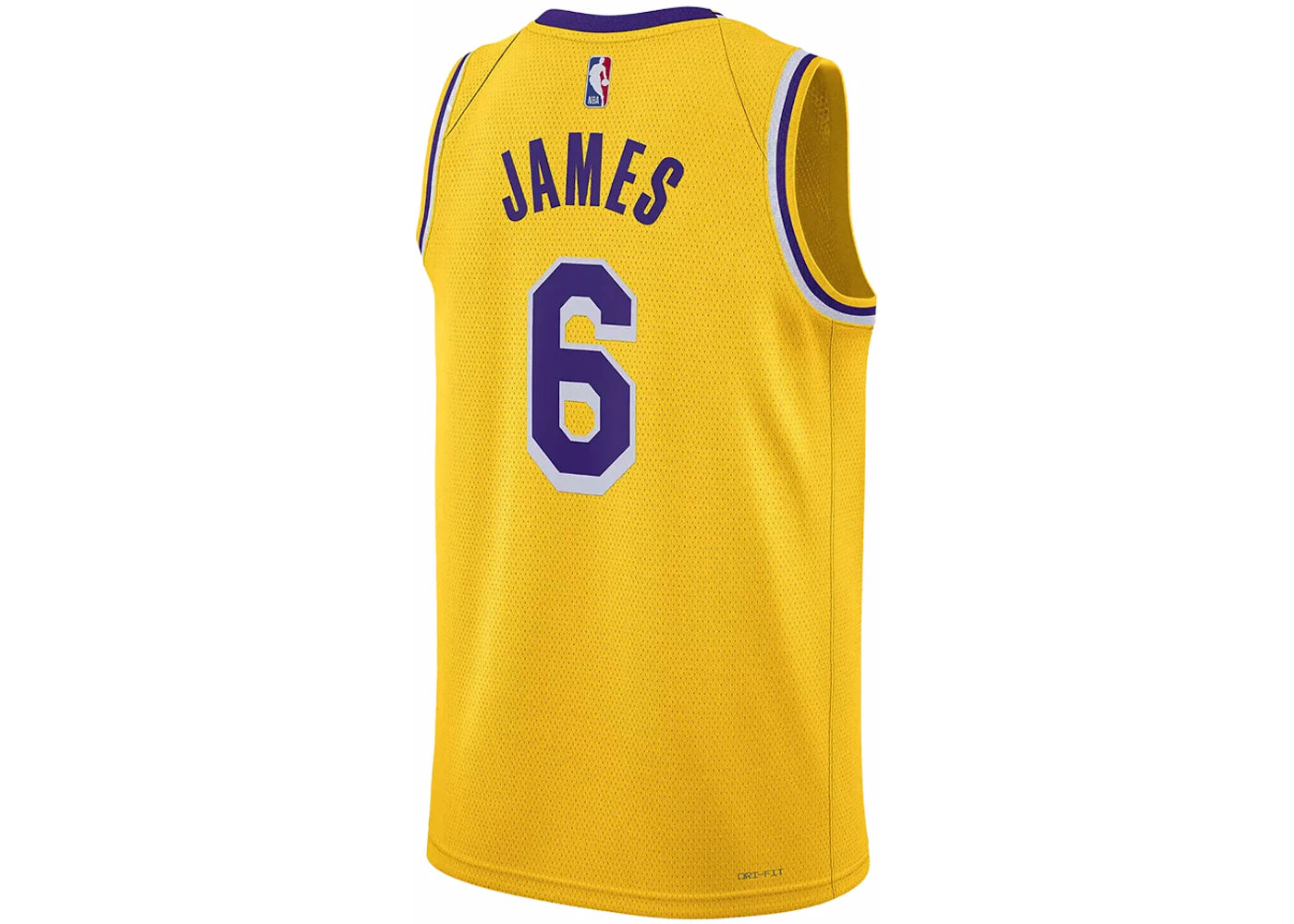 Nike NBA Los Angeles Lakers LeBron James Icon Edition Jersey Yellow/Purple - vue secondaire A