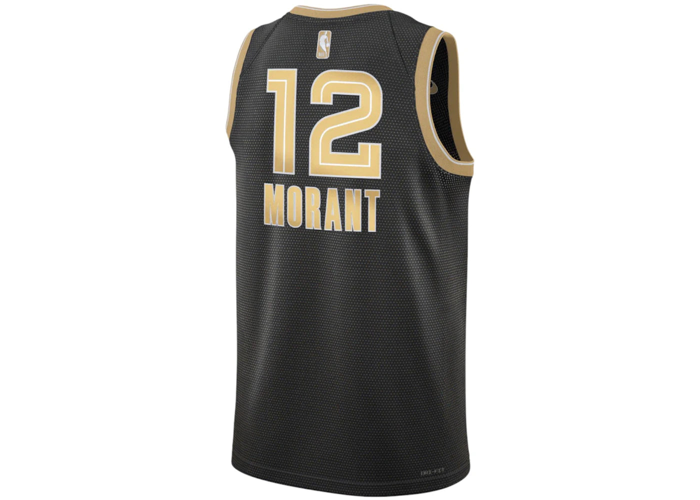 Nike NBA MVP Ja Morant Memphis Grizzlies 2024 Select Series Diri-Fit Swingman Jersey Club Gold/Black - vue secondaire B