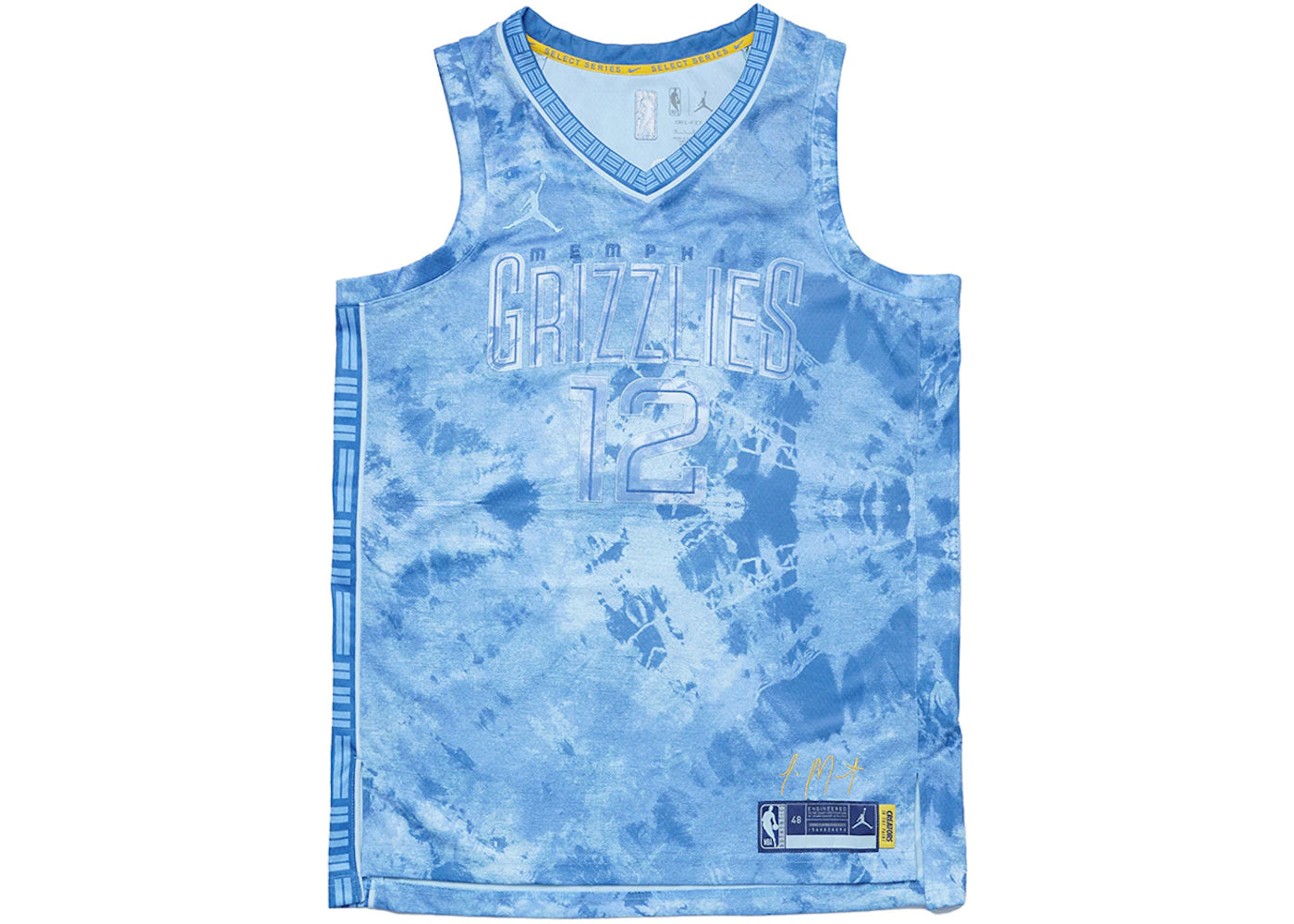 Nike NBA Memphis Grizzlies Ja Morant Dri-Fit Jersey Blue - vue secondaire A