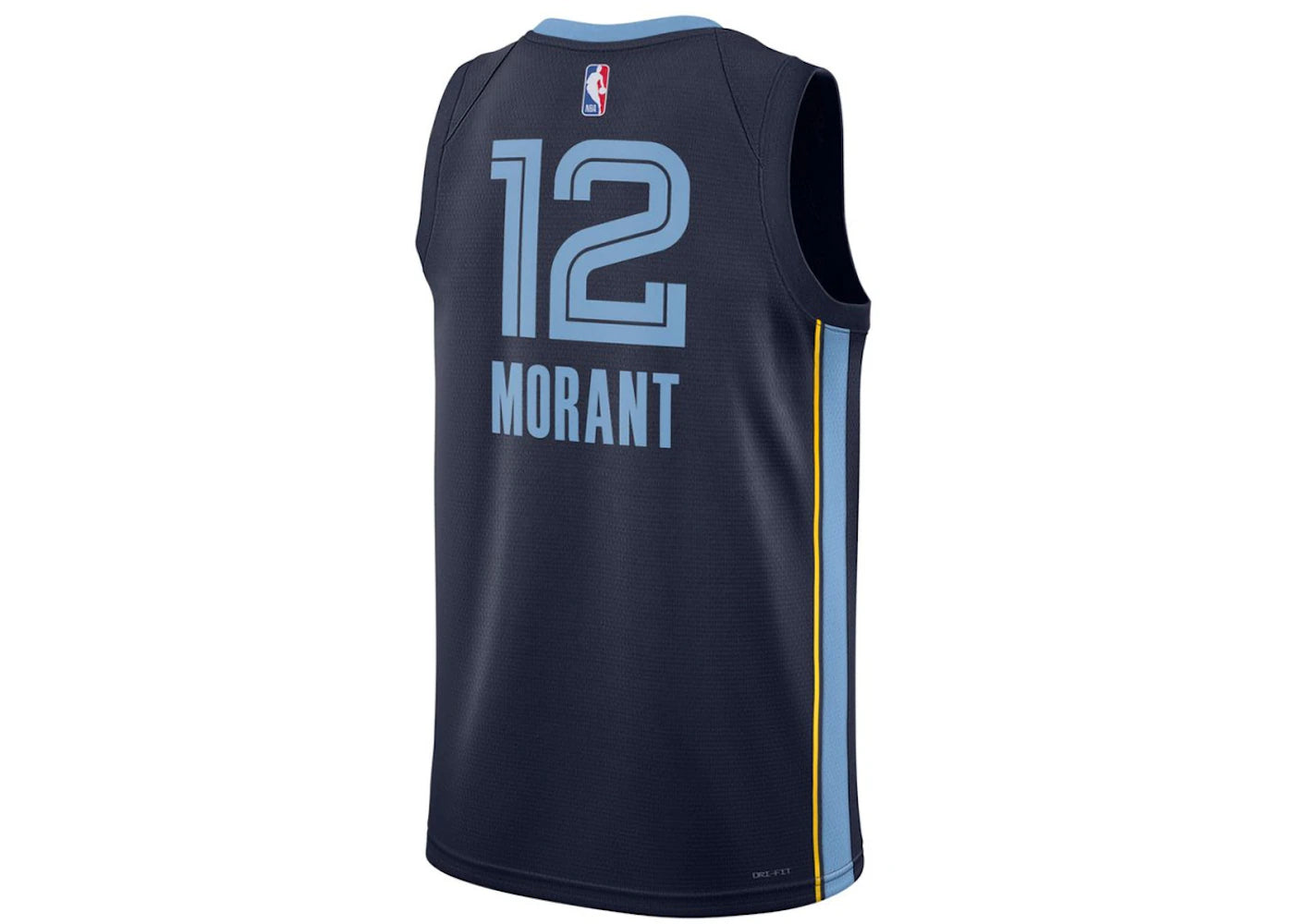 Nike NBA Memphis Grizzlies Ja Morant Icon Edition Dri-FIT Swingman Jersey Dark Blue/Light Blue - vue secondaire B