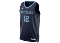 Nike NBA Memphis Grizzlies Ja Morant Icon Edition Dri-FIT Swingman Jersey Dark Blue/Light Blue
