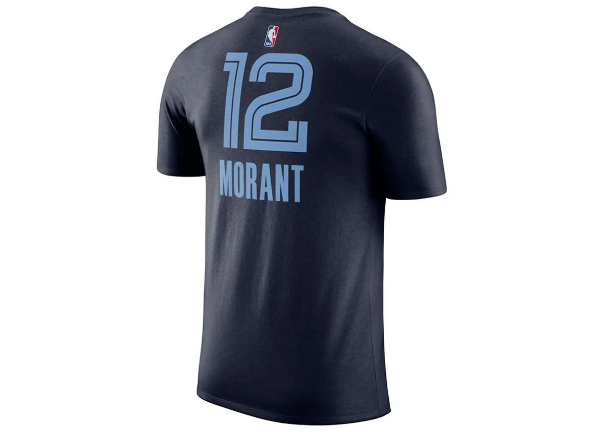 Nike NBA Memphis Grizzlies Ja Morant T-shirt Dark Blue/Light Blue - vue secondaire B