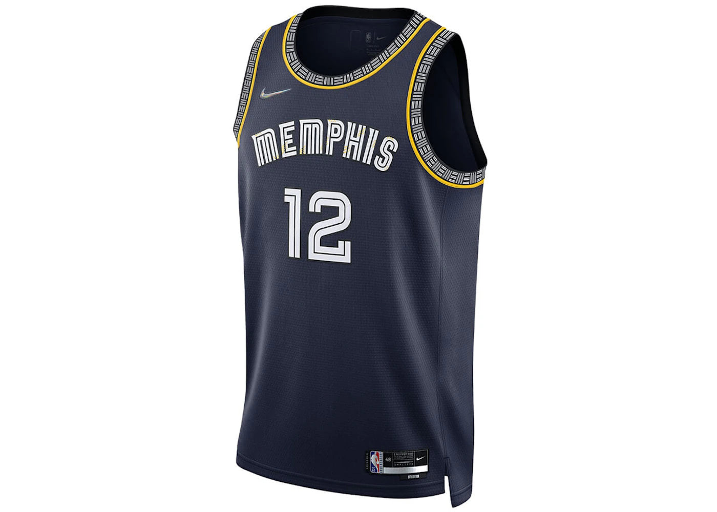 Nike NBA Memphis Grizzlies Morant City Edition Swingman Jersey Navy - vue secondaire A