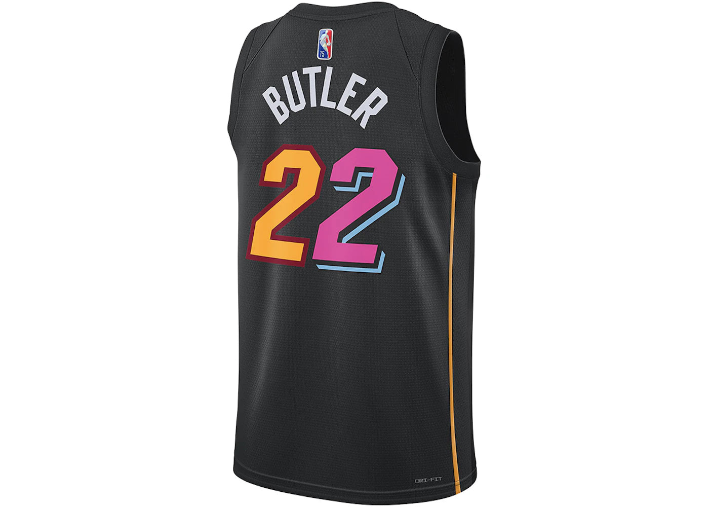 Nike NBA Miami Heat City Edition Jimmy Butler 22 Dri-FIT Swingman Jersey Black - vue secondaire B