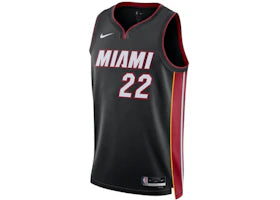 Nike NBA Miami Heat Jimmy Butler Icon Edition Swingman Dri-Fit Jersey Black/White/Red - vue 360