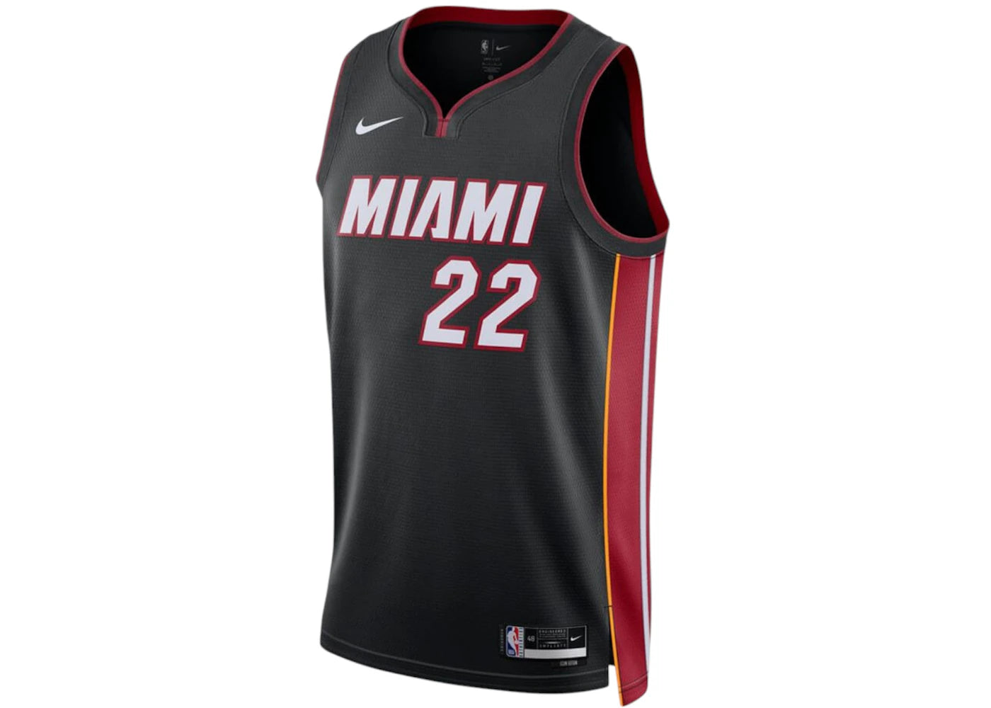 Nike NBA Miami Heat Jimmy Butler Icon Edition Swingman Dri-Fit Jersey Black/White/Red - vue secondaire A