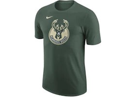 Nike NBA Milwaukee Bucks Essential Logo T-shirt Green/Cream - vue 360