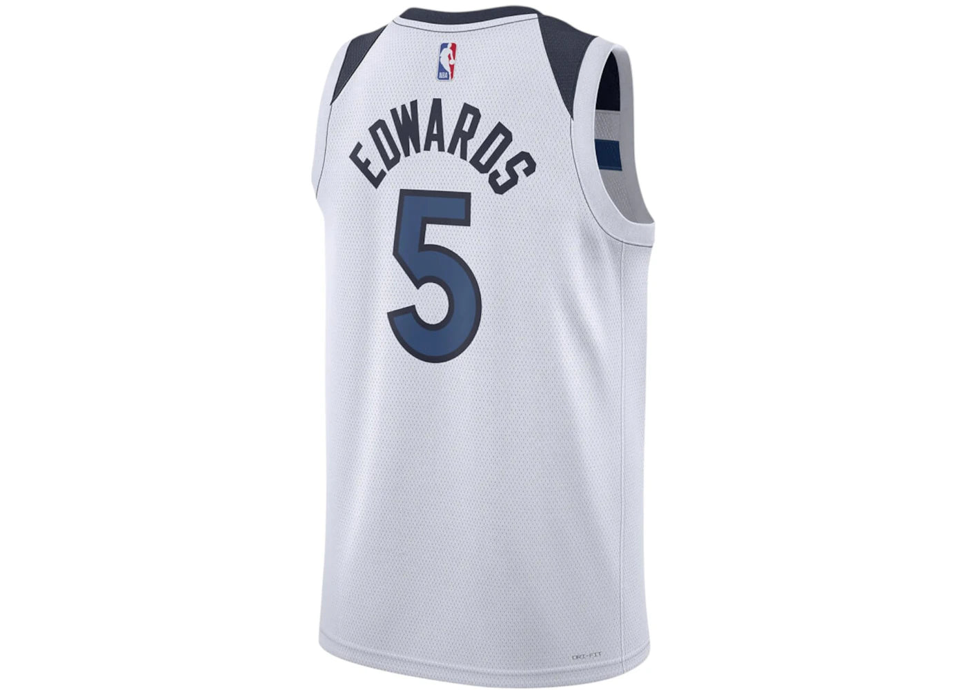 Nike NBA Minnesota Timberwolves Anthony Edwards Association Edition Swingman Jersey White/Navy - vue secondaire B