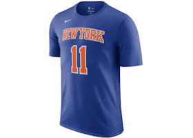Nike NBA New York Knicks Jalen Brunson Name & Number T-shirt Blue/White/Orange