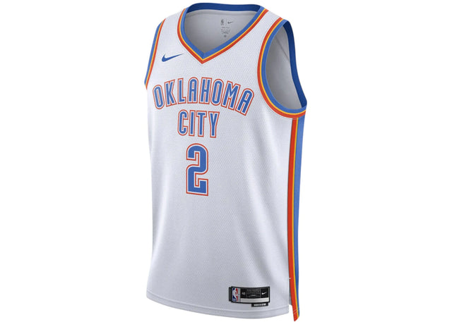 Nike NBA Oklahoma City Thunder Shai Gilgeous-Alexander Association Edition Jersey White/Blue